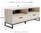 Socalle - Light Natural - Medium Tv Stand - Vinyl-wrapped-Washburn's Home Furnishings