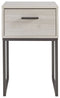 Socalle - Light Natural - One Drawer Night Stand-Washburn's Home Furnishings