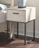 Socalle - Light Natural - One Drawer Night Stand-Washburn's Home Furnishings