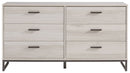 Socalle - Light Natural - Six Drawer Dresser-Washburn's Home Furnishings