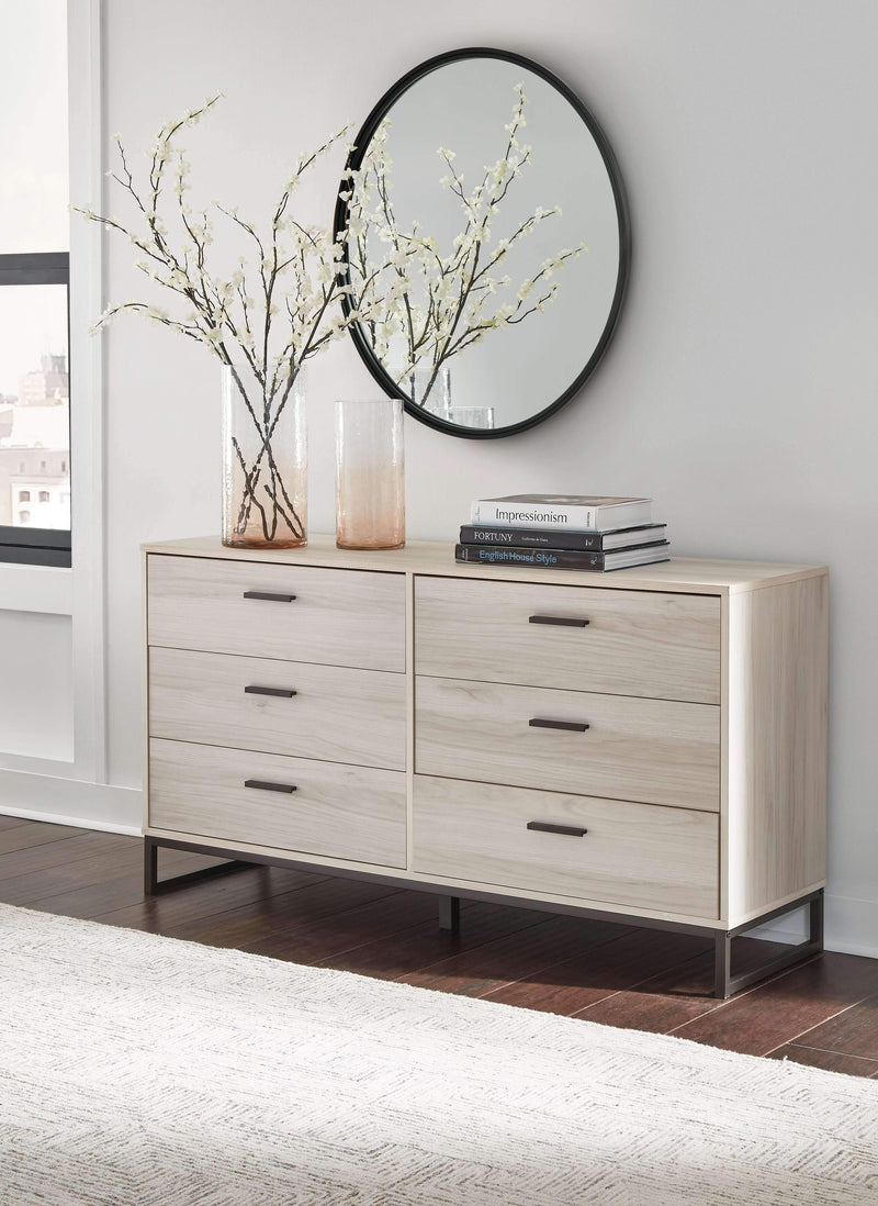 Socalle - Light Natural - Six Drawer Dresser-Washburn's Home Furnishings