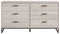 Socalle - Light Natural - Six Drawer Dresser - Vinyl-wrapped-Washburn's Home Furnishings