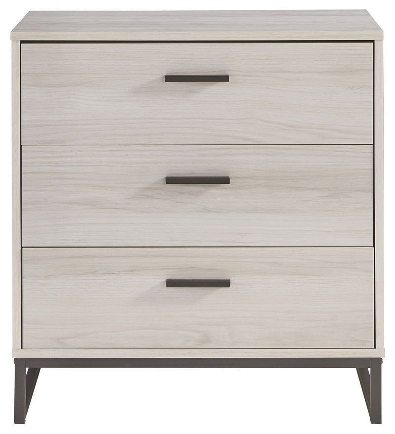 Socalle - Light Natural - Three Drawer Chest-Washburn's Home Furnishings