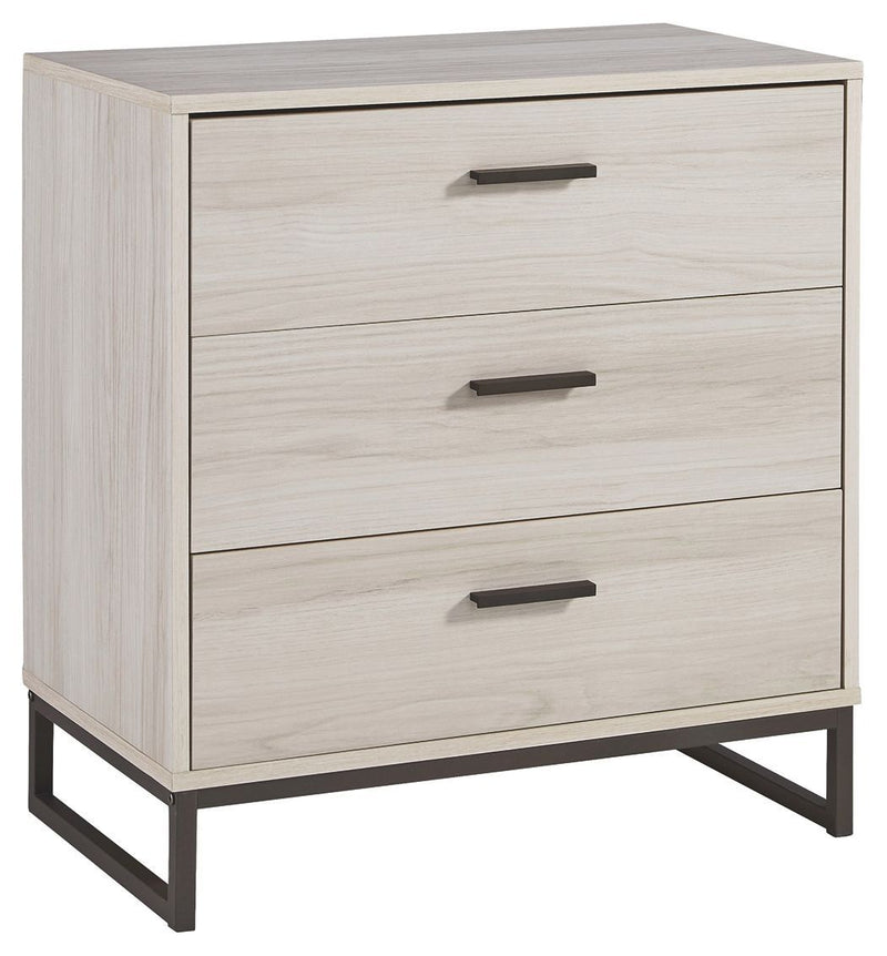 Socalle - Light Natural - Three Drawer Chest-Washburn's Home Furnishings