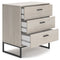 Socalle - Light Natural - Three Drawer Chest - Vinyl-wrapped-Washburn's Home Furnishings