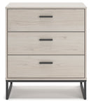 Socalle - Light Natural - Three Drawer Chest - Vinyl-wrapped-Washburn's Home Furnishings