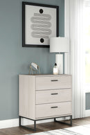 Socalle - Light Natural - Three Drawer Chest - Vinyl-wrapped-Washburn's Home Furnishings