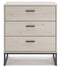 Socalle - Light Natural - Three Drawer Chest - Vinyl-wrapped-Washburn's Home Furnishings