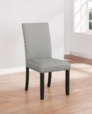 Solid Back Upholstered Side Chair - Pearl Silver-Washburn's Home Furnishings