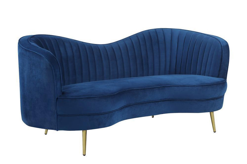 Sophia - Loveseat - Blue-Washburn's Home Furnishings