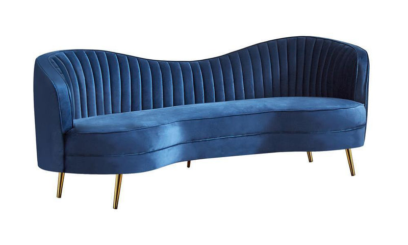 Sophia - Sofa - Blue-Washburn's Home Furnishings