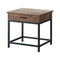 Square 1-drawer End Table - Brown-Washburn's Home Furnishings