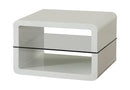 Square 2-shelf End Table - White-Washburn's Home Furnishings