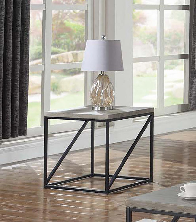 Square End Table - Black-Washburn's Home Furnishings