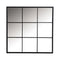 Square Window Pane Wall Mirror - Black-Washburn's Home Furnishings