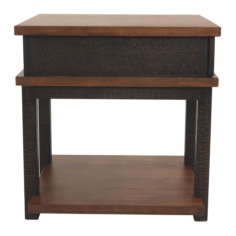 Stanah - Brown / Beige - Rectangular End Table-Washburn's Home Furnishings