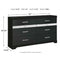 Starberry - Black - Eight Drawer Dresser-Washburn's Home Furnishings