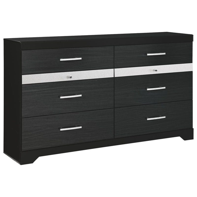 Starberry - Black - Eight Drawer Dresser-Washburn's Home Furnishings