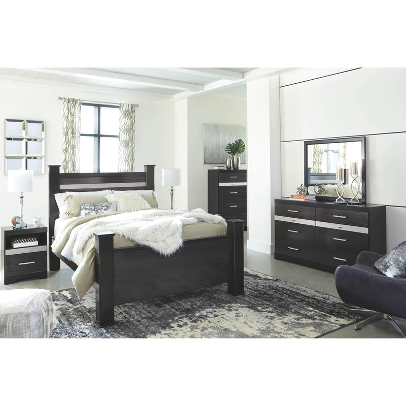 Starberry - Black - Five Drawer Chest-Washburn's Home Furnishings