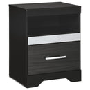 Starberry - Black - One Drawer Night Stand-Washburn's Home Furnishings