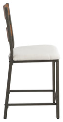 Stellany - Brown/gray - Upholstered Barstool (2/cn)-Washburn's Home Furnishings