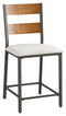 Stellany - Brown/gray - Upholstered Barstool (2/cn)-Washburn's Home Furnishings