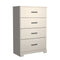 Stelsie - White - Four Drawer Chest-Washburn's Home Furnishings