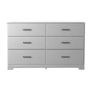 Stelsie - White - Six Drawer Dresser-Washburn's Home Furnishings