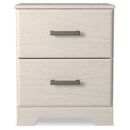 Stelsie - White - Two Drawer Night Stand-Washburn's Home Furnishings