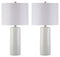 Steuben - White - Ceramic Table Lamp (2/cn)-Washburn's Home Furnishings