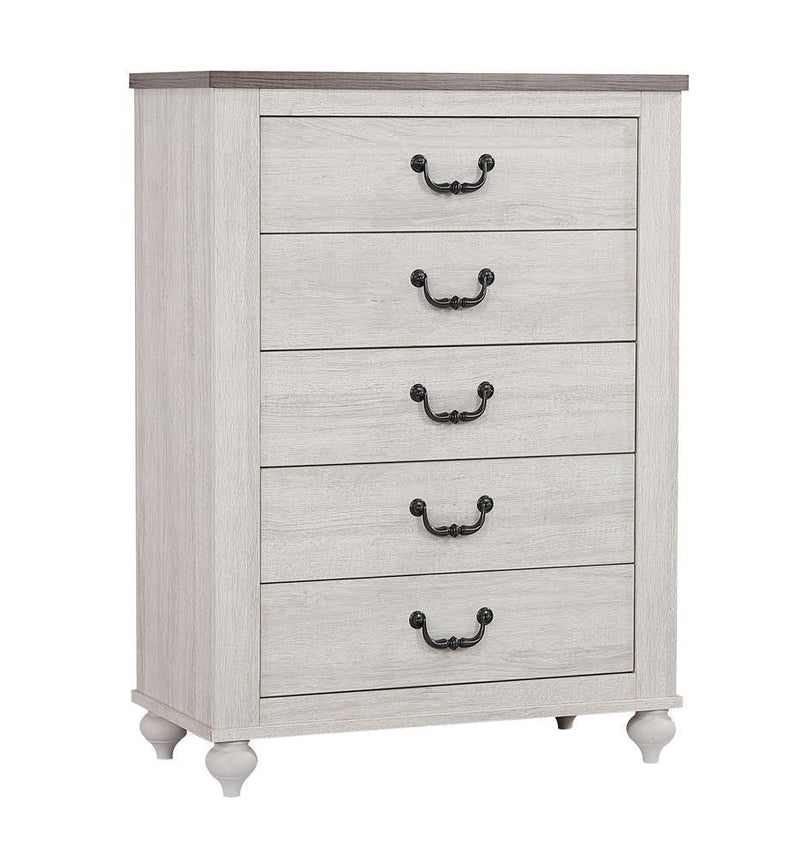 Stillwood - 5-drawer Chest - White-Washburn's Home Furnishings