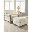 Stoneleigh - Alabaster - 2 Pc. - Chair, Ottoman-Washburn's Home Furnishings