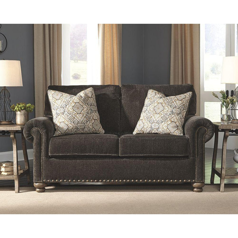 Stracelen - Sable - Loveseat-Washburn's Home Furnishings