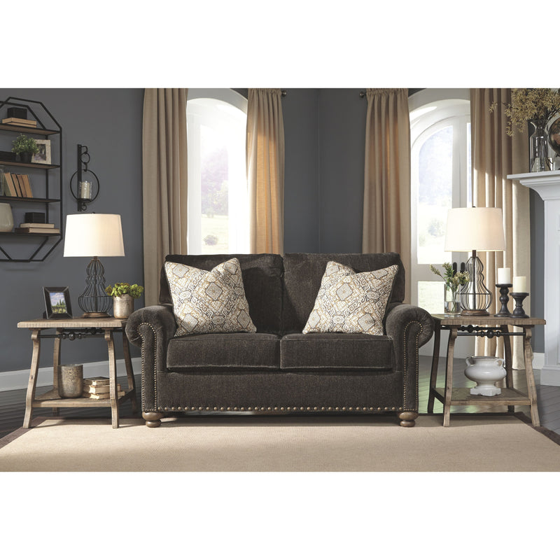 Stracelen - Sable - Loveseat-Washburn's Home Furnishings