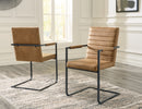 Strumford - Caramel / Black - Dining Arm Chair (set Of 2)-Washburn's Home Furnishings