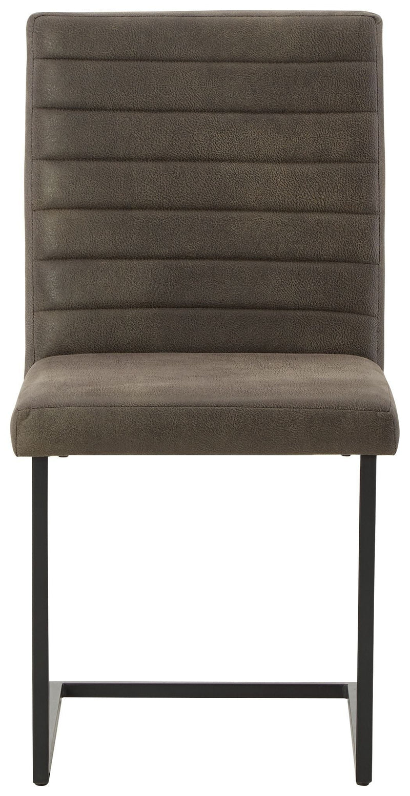 Strumford - Gray / Black - Dining Uph Side Chair (2/cn)-Washburn's Home Furnishings