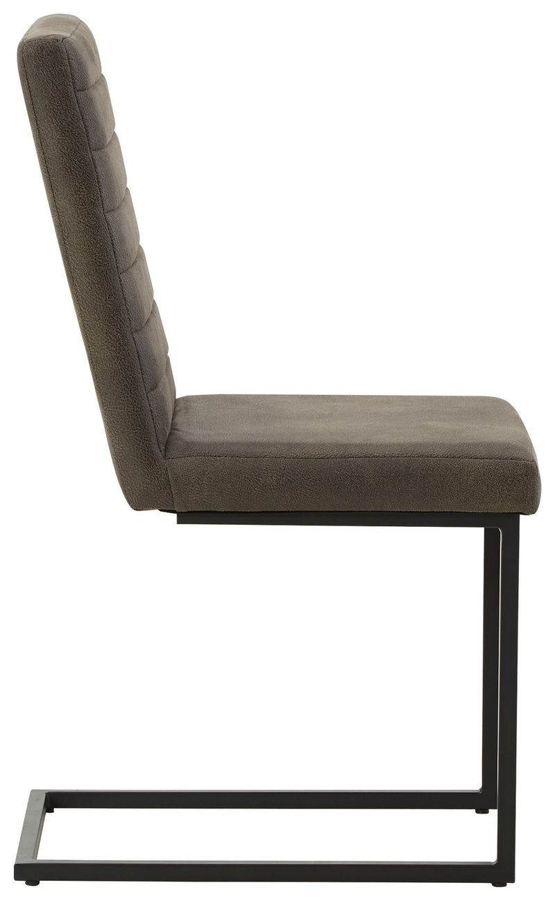 Strumford - Gray / Black - Dining Uph Side Chair (2/cn)-Washburn's Home Furnishings