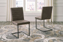 Strumford - Gray/black - Dining Chair (set Of 2)-Washburn's Home Furnishings