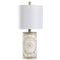 StyleCraft Dolly White Traditionsl Painted Serviette Design Accent Table Lamp H22"-Washburn's Home Furnishings