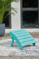 Sundown Treasure - Turquoise - Ottoman-Washburn's Home Furnishings