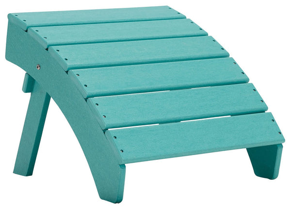 Sundown Treasure - Turquoise - Ottoman-Washburn's Home Furnishings