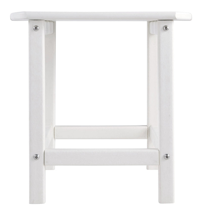 Sundown Treasure - White - Rectangular End Table-Washburn's Home Furnishings