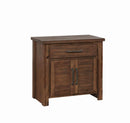 Sutter Creek King - 2-door Nightstand - Brown-Washburn's Home Furnishings