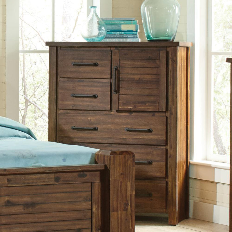 Sutter Creek King - 5-drawer Chest - Brown-Washburn's Home Furnishings