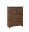 Sutter Creek King - 5-drawer Chest - Brown-Washburn's Home Furnishings