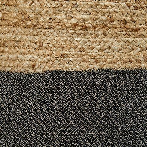 Sweed - Natural/black - Pouf - Round-Washburn's Home Furnishings