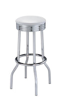 Swivel Bar Stool - Silver-Washburn's Home Furnishings