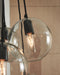 Sybil - Clear/black - Glass Pendant Light (1/cn)-Washburn's Home Furnishings