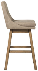 Tallenger - Beige - Bar Height Bar Stool (set Of 2)-Washburn's Home Furnishings