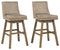 Tallenger - Beige - Bar Height Bar Stool (set Of 2)-Washburn's Home Furnishings